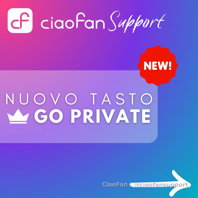Nuovo tasto "Go private" 📞
